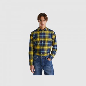 Camisas Benetton Check flannel Hombre Multicolor | LSPVYG570