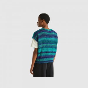 Chaleco Benetton wool blend Mujer Multicolor | NQGSXV458