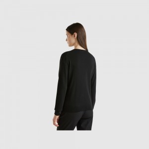 Cárdigan Benetton cashmere and wool blend Mujer Negros | WSCPLF417
