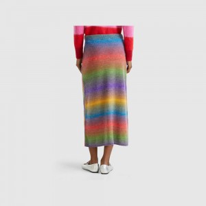Falda Benetton knit Mujer Multicolor | JRHNBK792