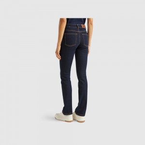 Jeans Benetton Bootcut recycled cotton blend Mujer Azules Oscuro | ZDXRSN597