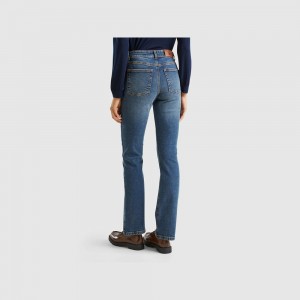 Jeans Benetton Bootcut recycled cotton blend Mujer Azules | ZSWEMG428
