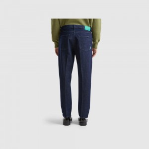 Jeans Benetton Denim chinos Hombre Azules Oscuro | JXIQDM274