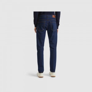 Jeans Benetton Five pocket slim fit Hombre Azules Oscuro | FESBXC243