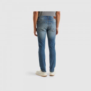 Jeans Benetton Skinny fit Hombre Azules Claro | ATRUEP198