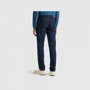 Jeans Benetton Straight fit Hombre Azules Oscuro | CLJYDV057