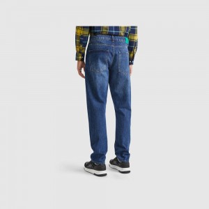 Jeans Benetton Straight leg Hombre Azules | ANRBJL431