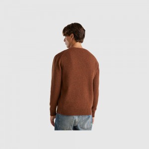 Jumps Benetton Shetland wool Hombre Marrom | GPTFWA761