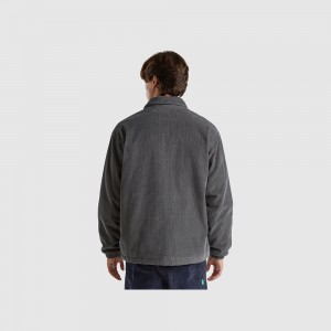 Light Jackets Benetton padded velvet Hombre Grises Oscuro | UQJCRH108