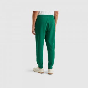 Pantalon Deportivo Benetton 100% cotton Hombre Verdes Oscuro | SOKRZX369