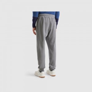 Pantalon Deportivo Benetton organic cotton Hombre Grises | VLGEFI284