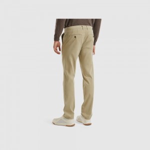Pantalones Chinos Benetton Sage slim fit Hombre Verdes Claro | TMVBOC715