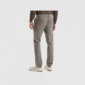 Pantalones Chinos Benetton slim fit chino Hombre Grises | YLZRUA918