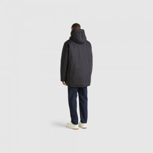 Parka Benetton Padded nylon Hombre Negros | TCZOPS670