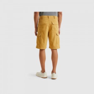 Short Benetton Cotton blend cargo Hombre Marrom | OCZSYE705