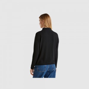 Suéteres Benetton Cashmere blend Mujer Negros | IPLEVU518